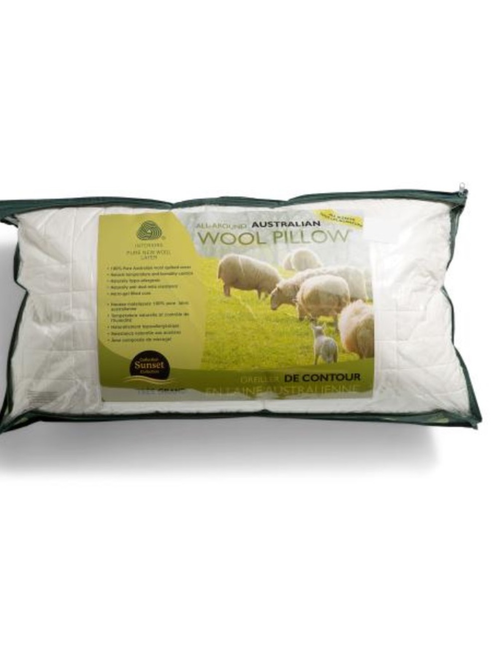 Woolmark Australian Wool Pillow - White